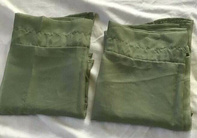 JC Penney Ascot Lisette Valance Sage Green Sheer Pair 2 Home Collection  J. C. Penney Does Not Apply