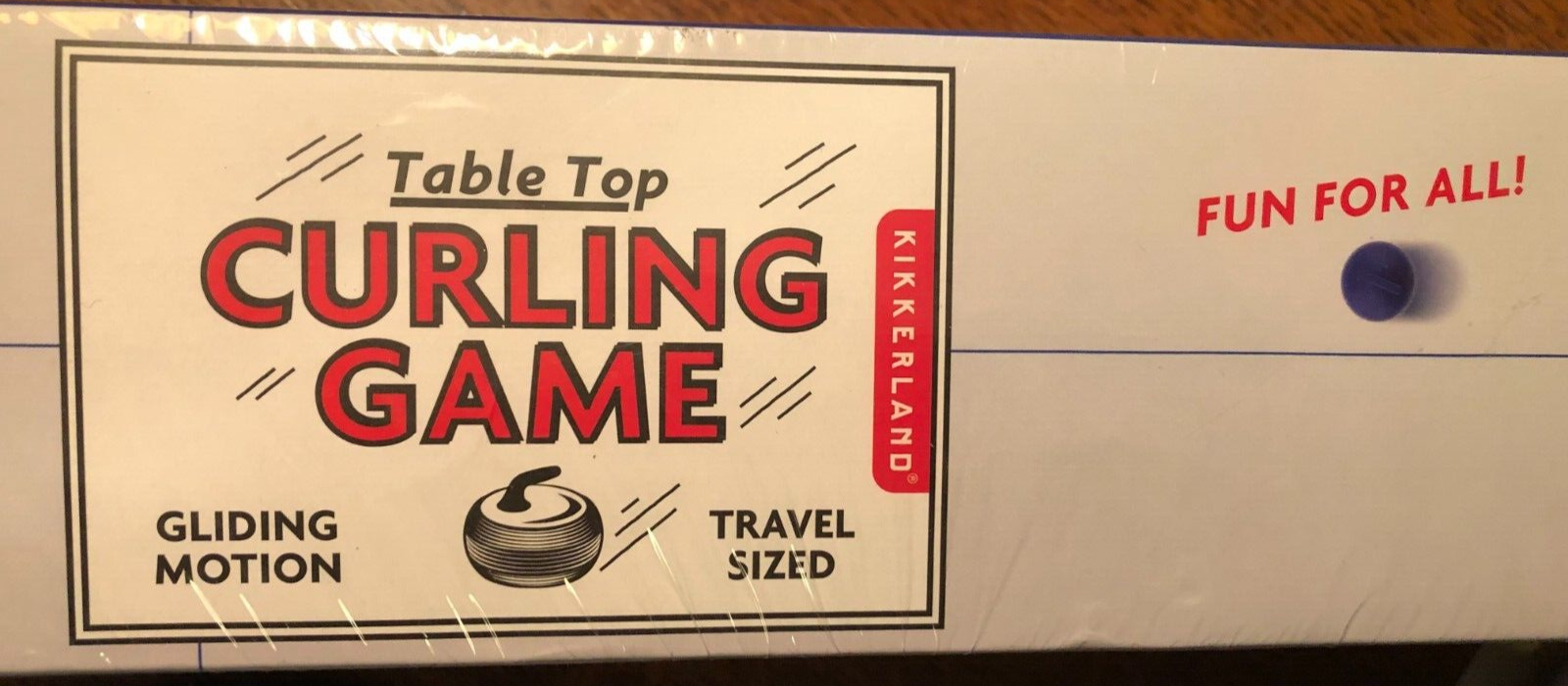 Kikkerland Table Top Curling Game Gliding Motion Travel Size NEW FACTORY SEALED! Без бренда - фотография #5