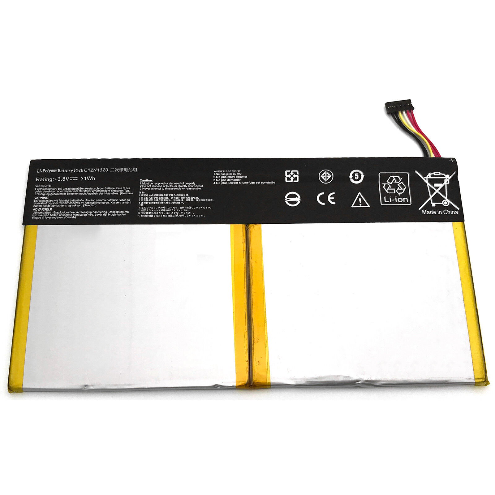 31Wh Battery For Asus Transformer Book T100T T100TA T101TA Series C12N1320 Unbranded Does Not Apply - фотография #2