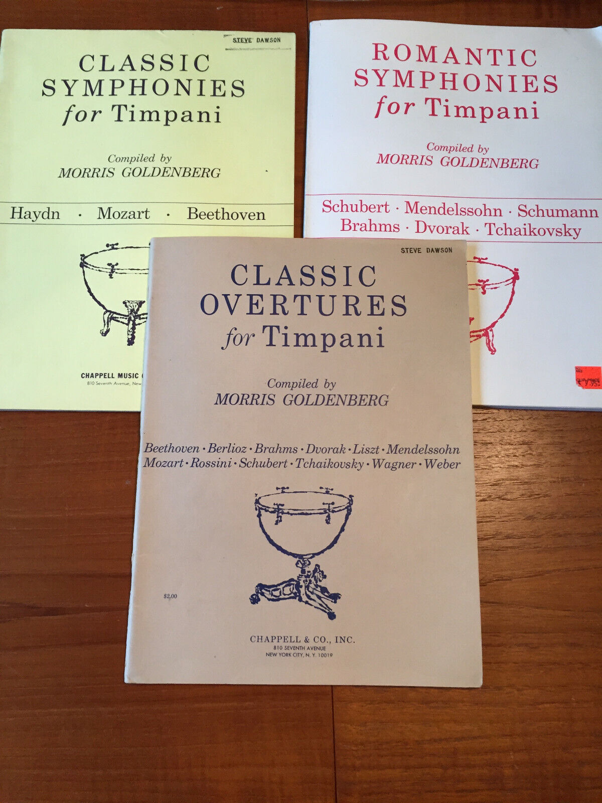 Classic Overtures & Symphonies & Romantic Symphonies: Morris Goldenberg 3-bk lot Без бренда