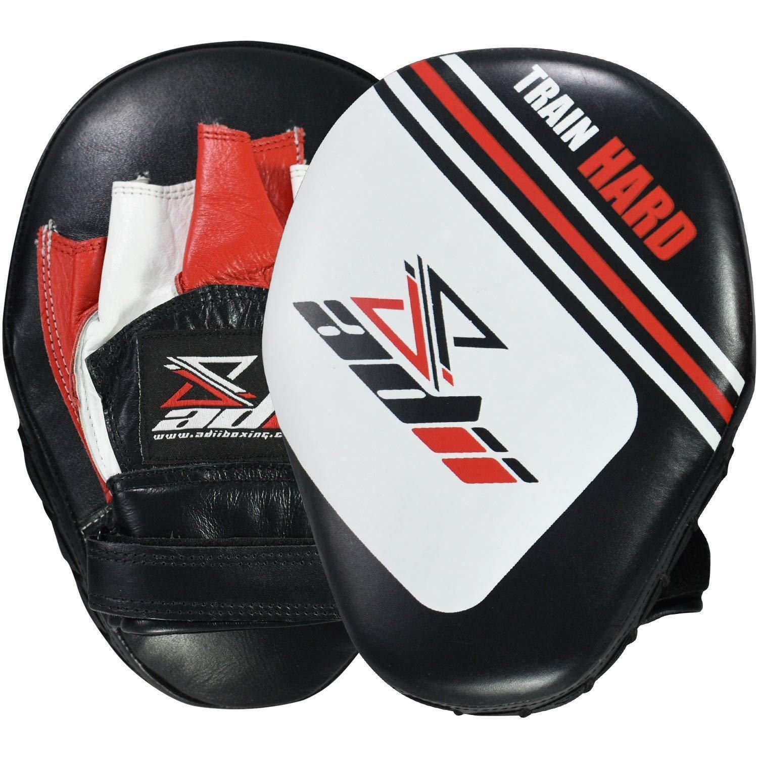 ADii™ 100% Genuine Leather Focus Pads Training Punching Mitts Target Pads Boxing ADii™ ADii™ Focus Mitts - фотография #2