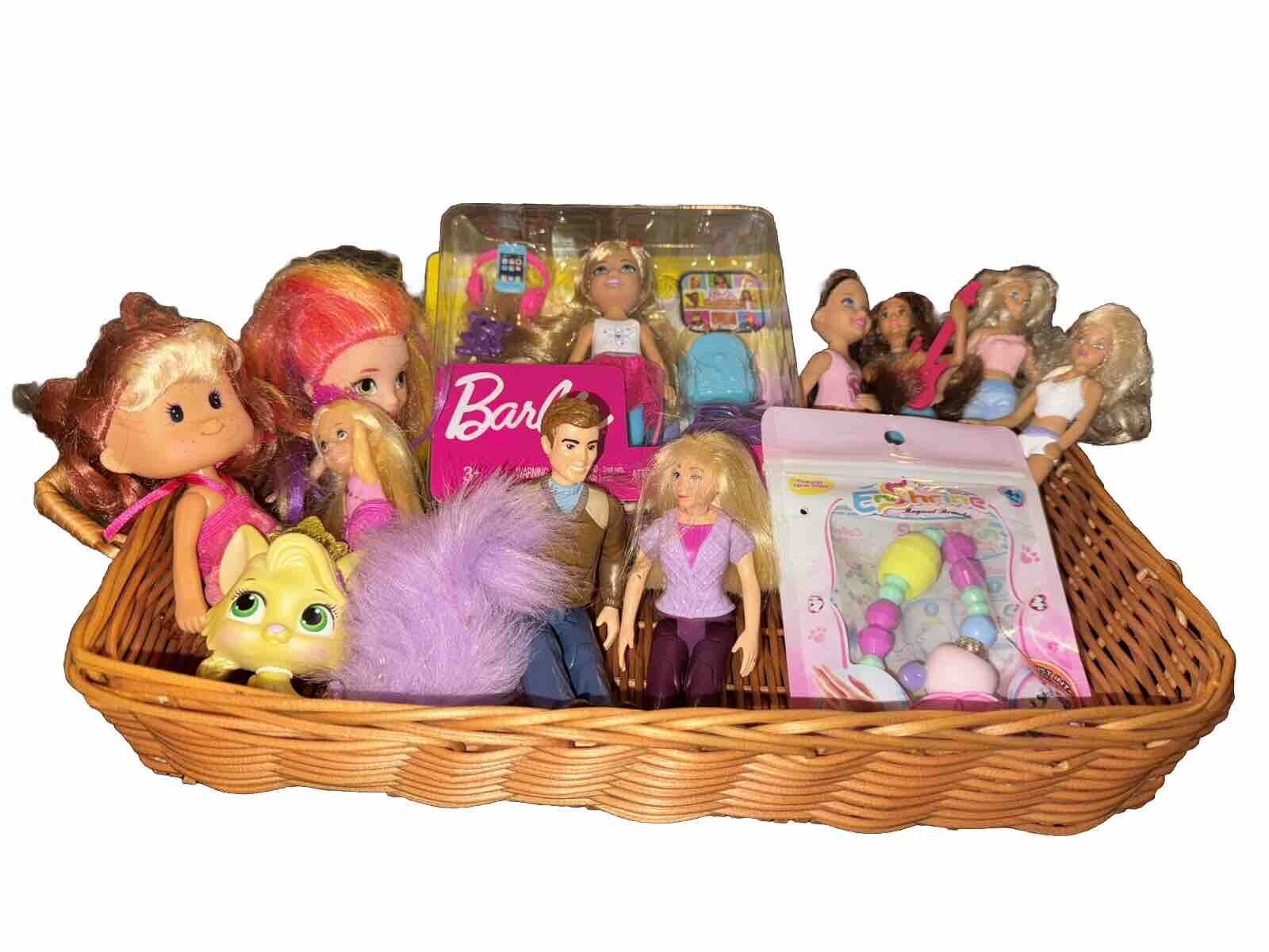 90s Doll Toy lot Great Easter Basket Items Barbie