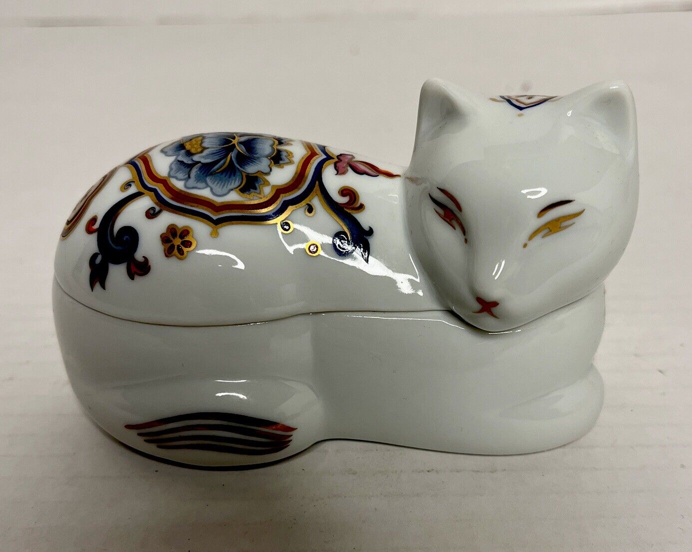 Elizabeth Arden Chinoiserie Cat Kitty Blue Grass Scented Candle Porcelain Japan Без бренда - фотография #3