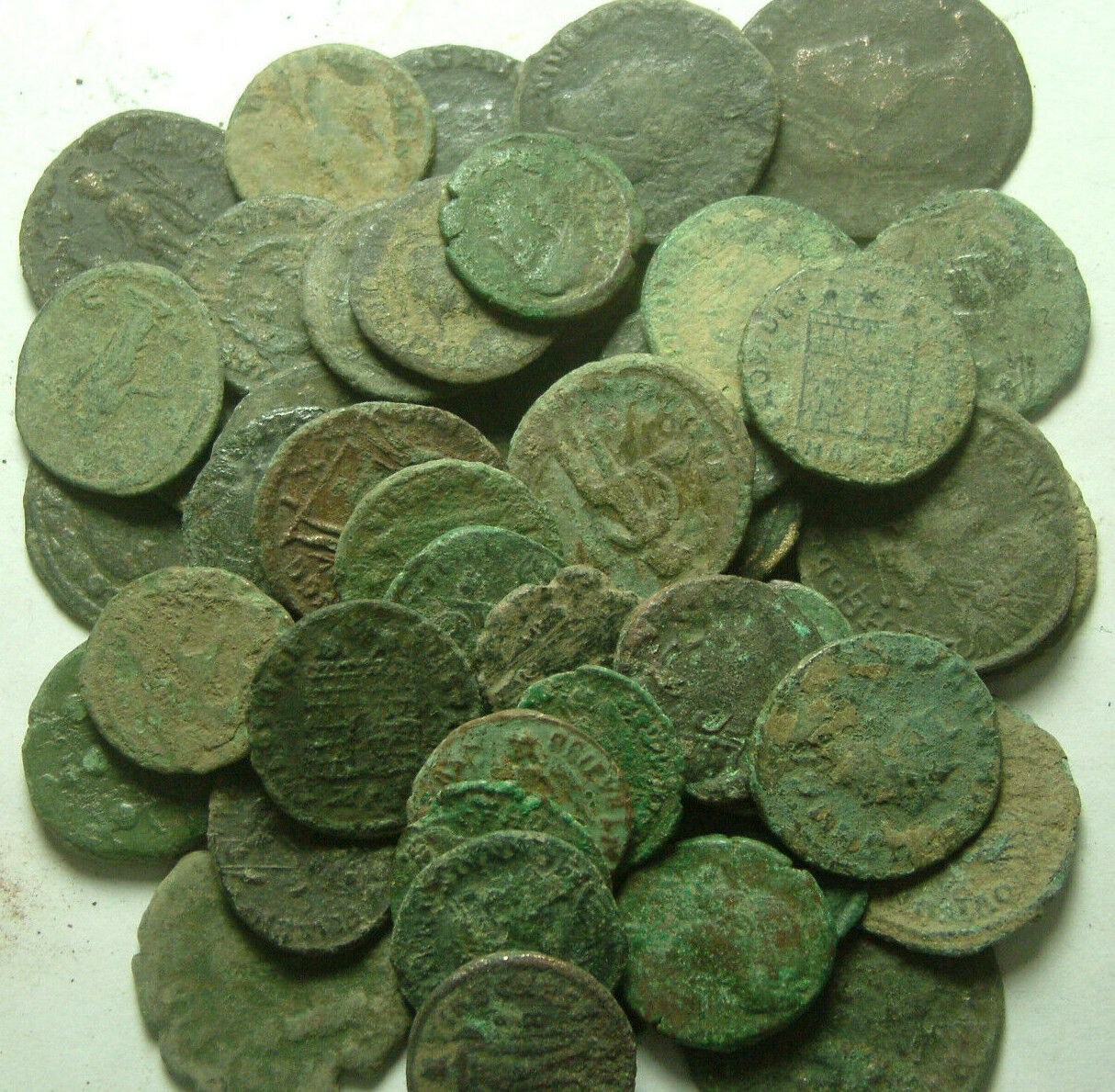 Lot genuine Ancient Roman coins Constantine/Valens/Constantius/Licinius/Claudius Без бренда - фотография #10