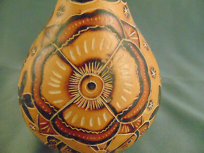 3 carved gourds cut dyed native birds fish birdhouse rattle decorative art craft Unbranded - фотография #9