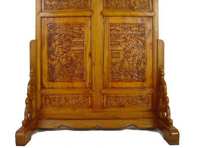 Chinese Antique Open Carved Screen/Room divider w/Stand 20P41 Без бренда - фотография #7