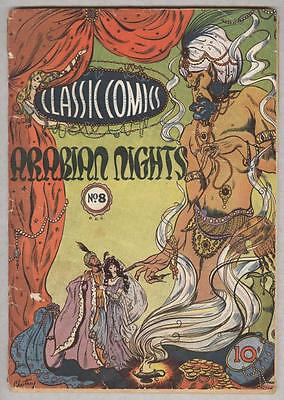 Classics Illustrated #8 February 1943 G Arabian Nights 1st print Без бренда