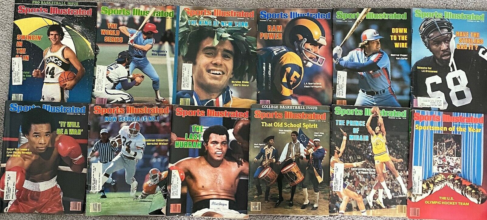 Sports Illustrated Oct. - Dec. 1980 LOT 12 Vintage Issues (sold as LOT or solo) Без бренда