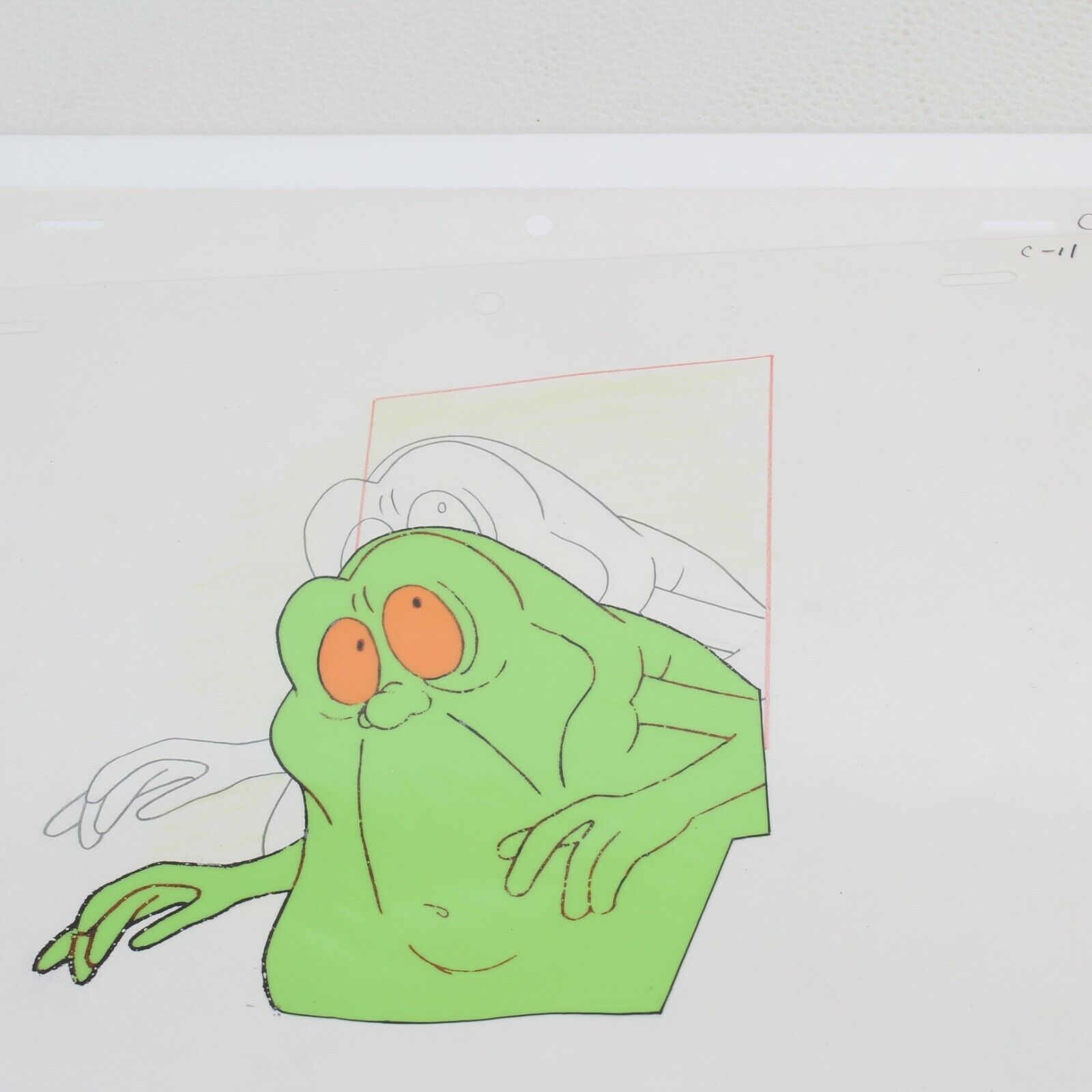 SLIMER FROM THE REAL GHOSTBUSTERS ANIMATION CEL LOT OF THREE CELS W/COA Без бренда - фотография #3