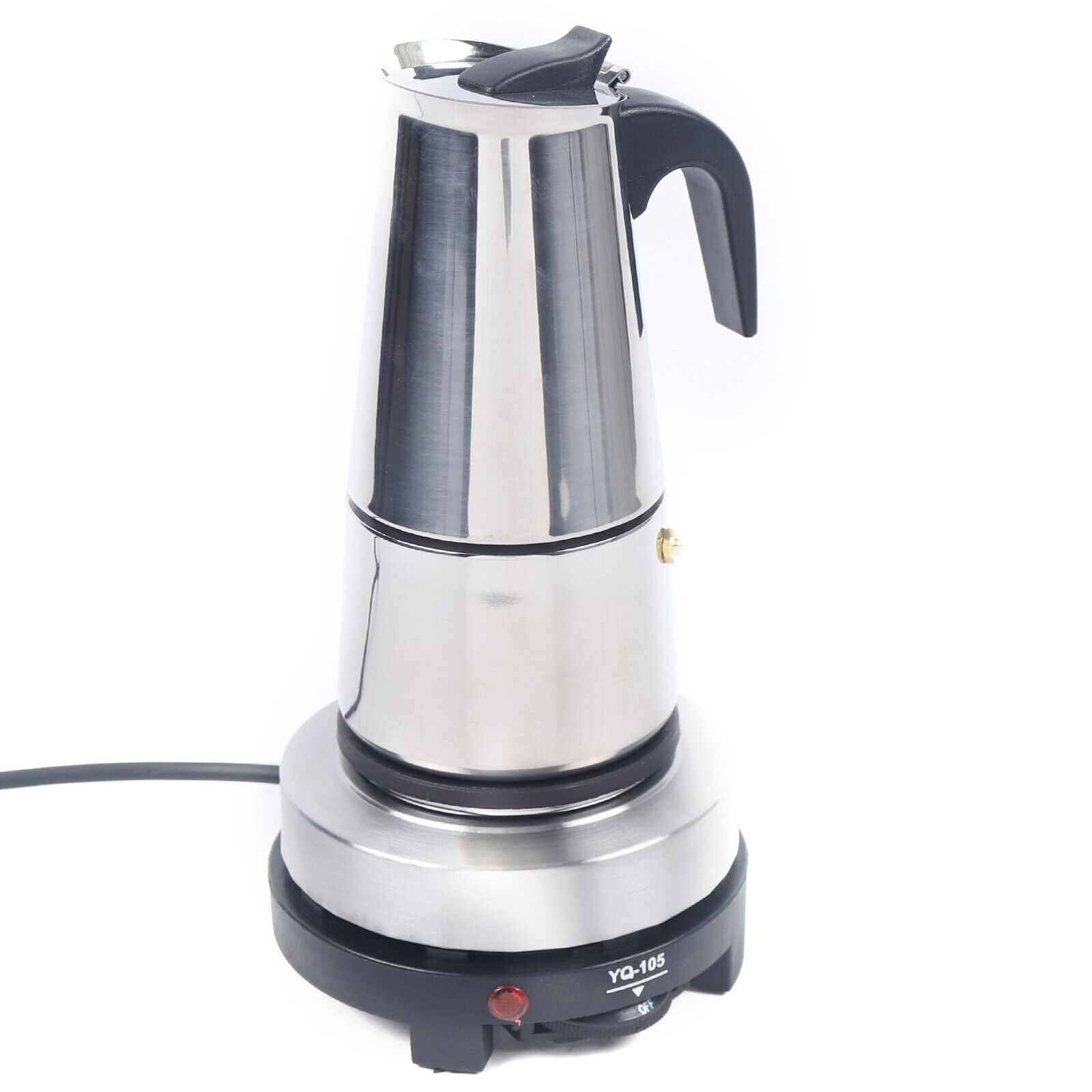 110V Stovetop Moka Pot Espresso Coffee Maker Stovetop 6 Cups 300ml Stainless NEW Unbranded Espresso Maker - фотография #10