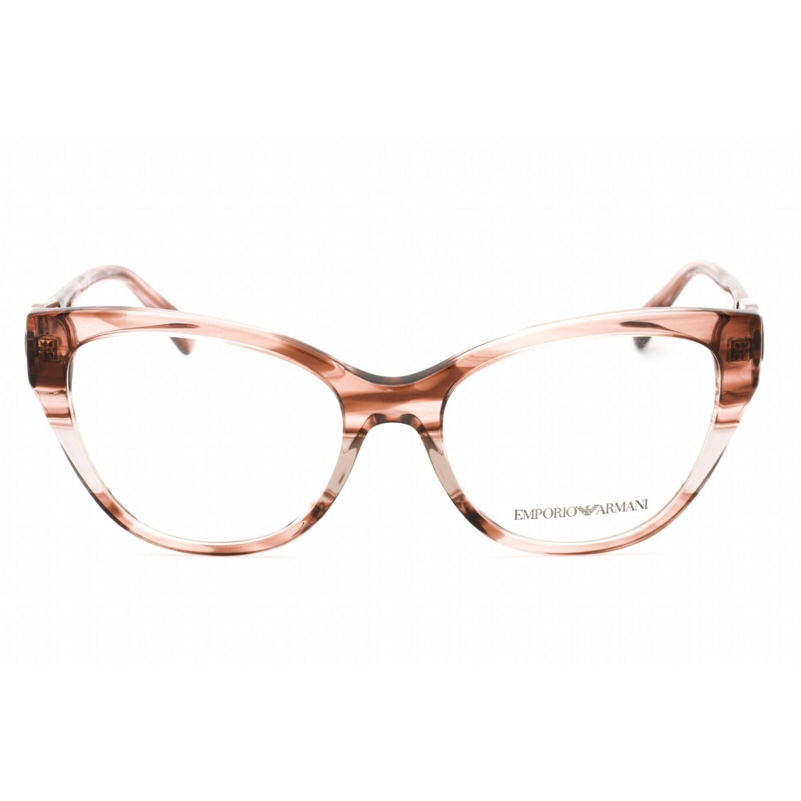 Emporio Armani Women's Eyeglasses Shiny Striped Pink Full Rim Frame 0EA3212 5021 Emporio Armani 0EA3212 5021 - фотография #2