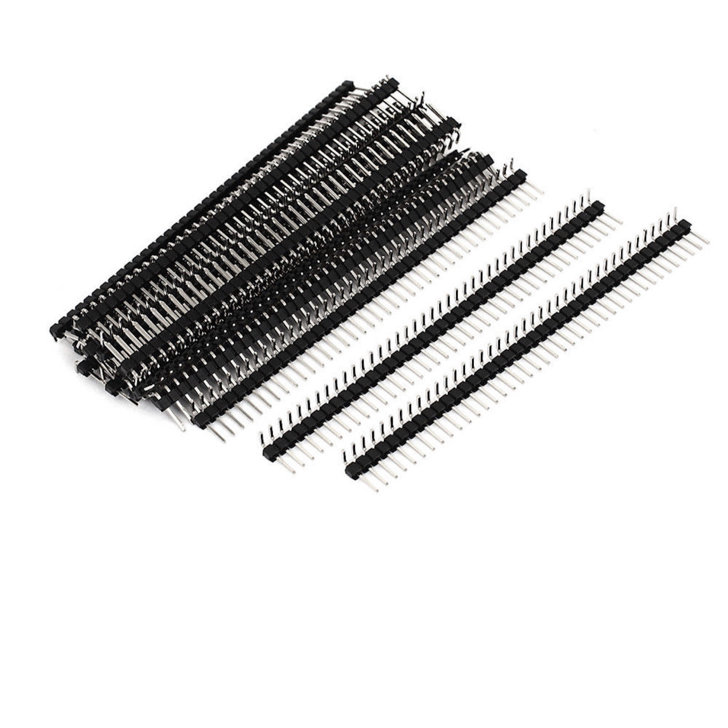 [10x] 1x40 Pin 2.54mm Right Angle Single Row Male Pin Header Connector - 90 deg Generic Does Not Apply - фотография #4
