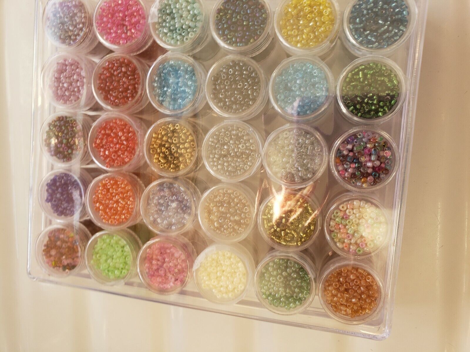 BULK LOT SALE-30 FULL Cylinders of 2mm Seed Beads  + Container + 30 FREE Charms Unbranded Does Not Apply - фотография #8
