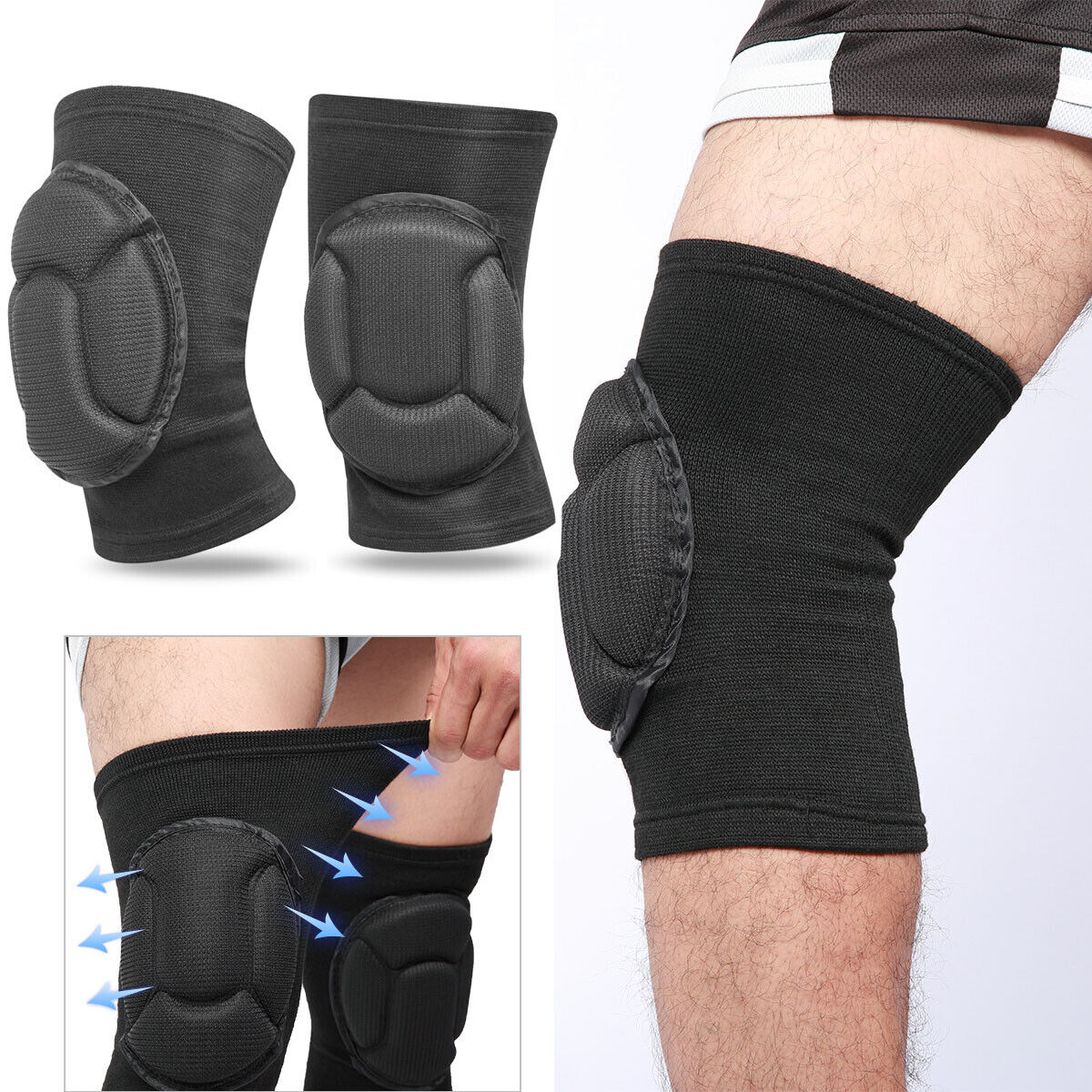 2 x Professional Knee Pads For Sport Work Flooring Construction Leg Protector US Unbranded Does Not Apply - фотография #2