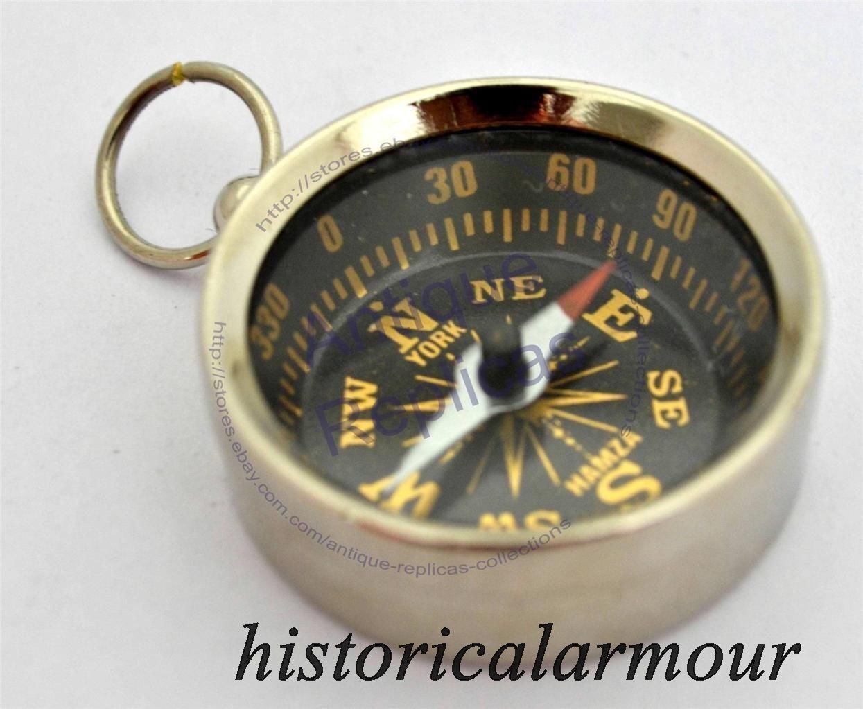 Vintage Lot of 100 Pcs Brass Compass Key Chain Marine Key Ring Bulk Wholesale Без бренда - фотография #4