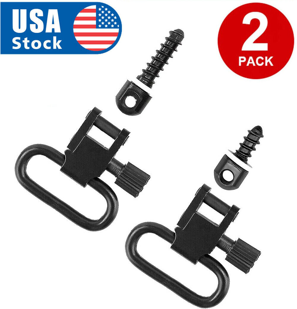 1" Rifle Sling Mounting Set  Quick Detach Swivels Screw Stud Base Kit  USA Unbranded Does Not Apply