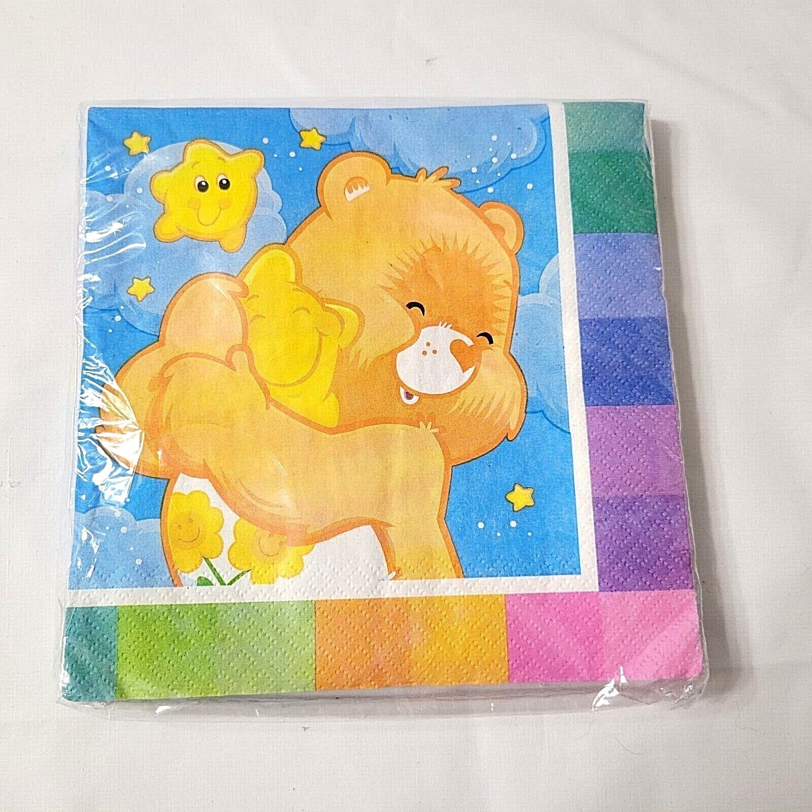 Care Bears Party Supplies Rainbow Colors 2 sz Plates Bags Cups Hats Napkins 2002 DesignWare / AMC Does Not Apply - фотография #8