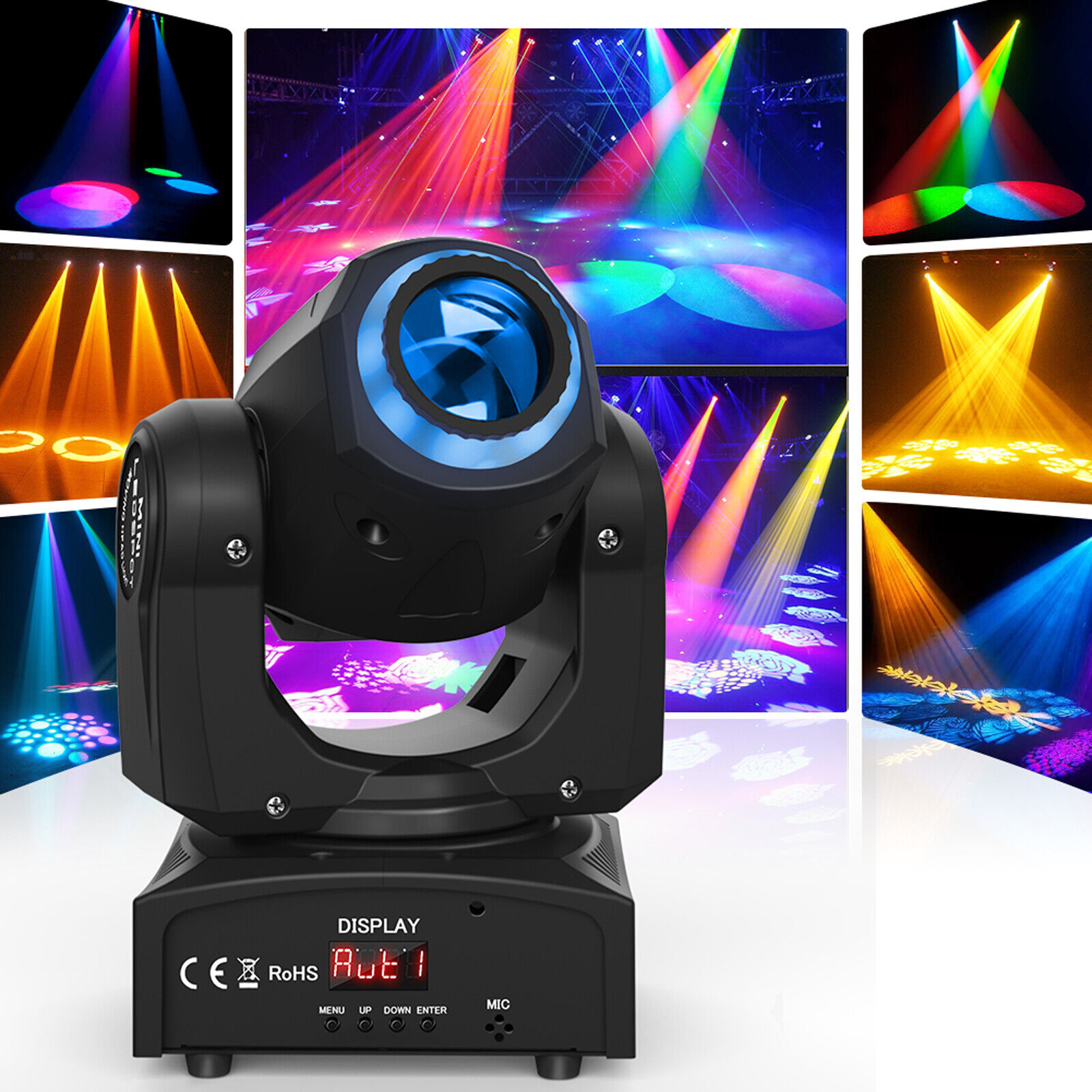 4PCS 120W 8Gobo LED RGB Moving Head Light DJ Beam Stage Spot Lighting Disco Show U`King Does Not Apply - фотография #9