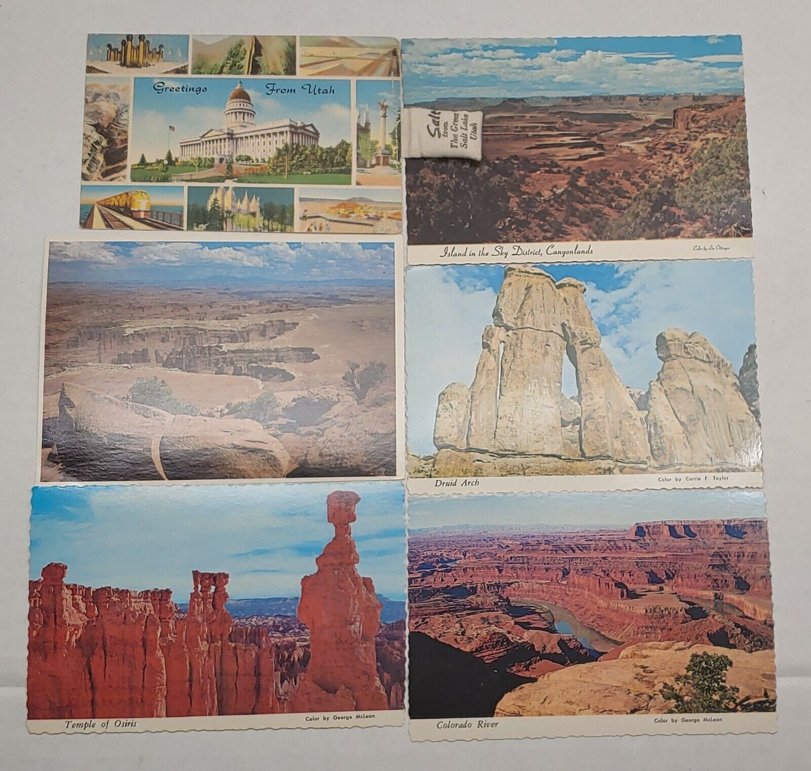 6 Vintage Post Cards From Utah - Assorted Landscape Photos- New Без бренда - фотография #2