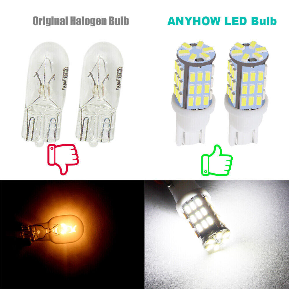 20x Pure White T10/921/194 RV Trailer Backup Reverse LED Lights Bulbs 42-SMD 12V ANYHOW Does Not Apply - фотография #5