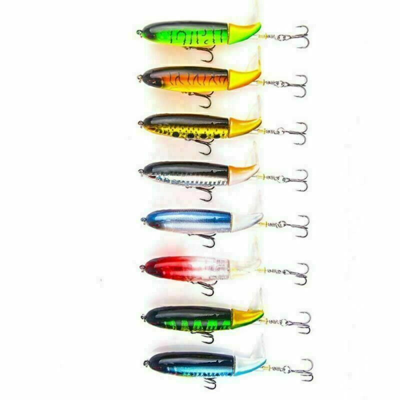 10ps Fishing Lures bait Whopper Plopper Topwater Floating Rotating Tail for Bass Unbranded Does Not Apply - фотография #2