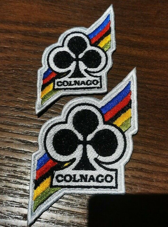 Colnago Logo Vintage bicycle patch /  campagnolo record pista track collection Campagnolo