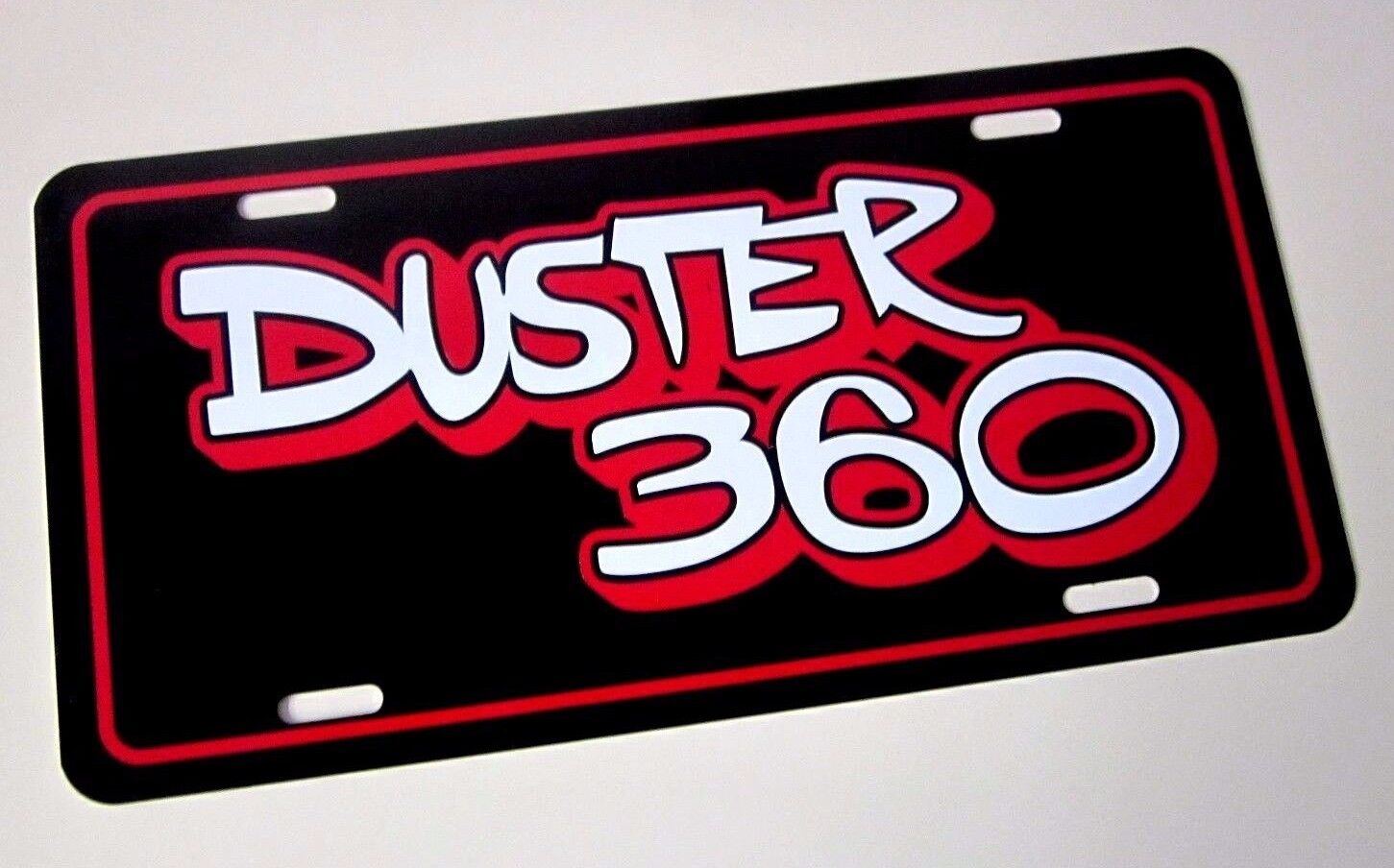 Black Plymouth DUSTER 360 license plate tag  1974 1975 1976 74 75 76 Без бренда Duster 360 - фотография #2