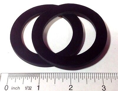 1 PAIR, 2" ROUND EPDM Rubber Water Meter Coupling Gaskets, 1/8 thick washers Generic Does Not Apply