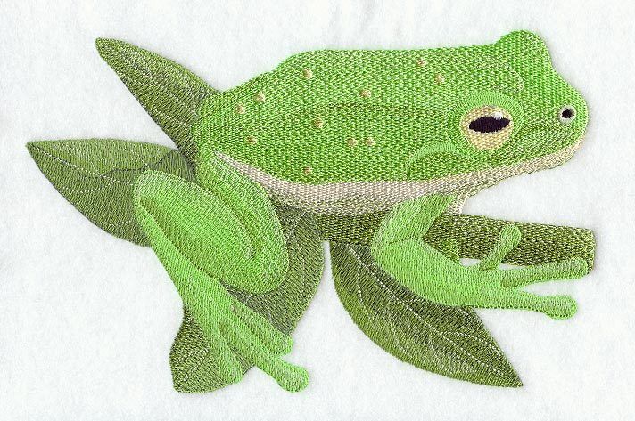 Embroidered Fleece Jacket - Green Tree Frog D1788 Sizes S - XXL Без бренда