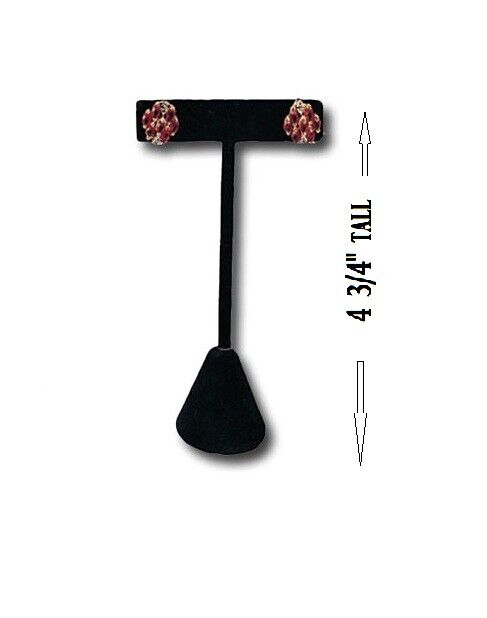 12Pc Earring Display Black Earring Holder Tree Black Velvet Displays 4 1/2"H Unbranded/Generic Does Not Apply - фотография #2