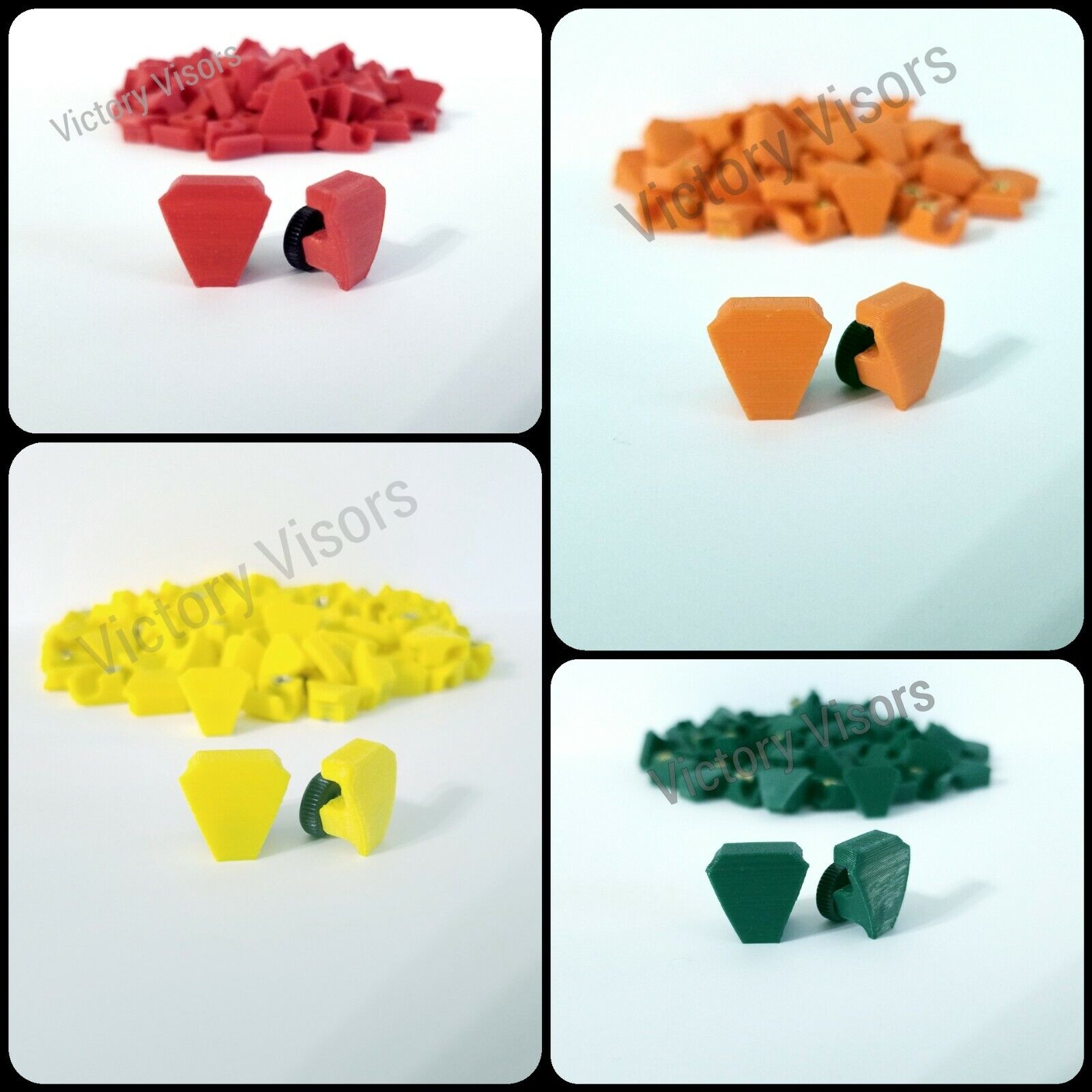 UA Mini Football Visor Clips. Variety Pack. 10 COLORS INCLUDED. 10 sets! Без бренда