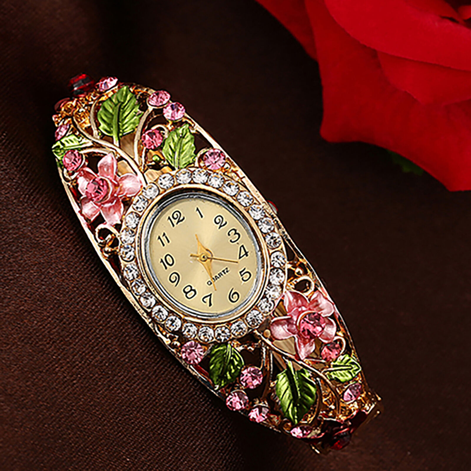 Bracelet Wrist Watch Vintage Hard Strap Ladies Bangle Dress Watch Alloy Unbranded - фотография #3