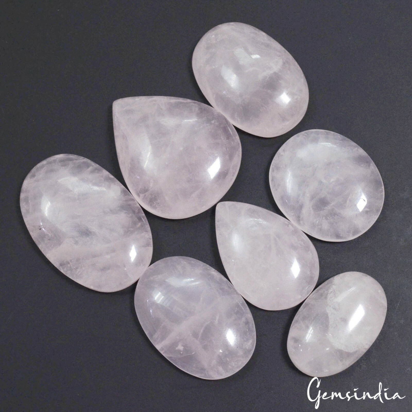 500 Cts Natural Untreated Pink Rose Quartz Mix Shape Loose Gemstone~31mm-42mm #gemsindia - фотография #3