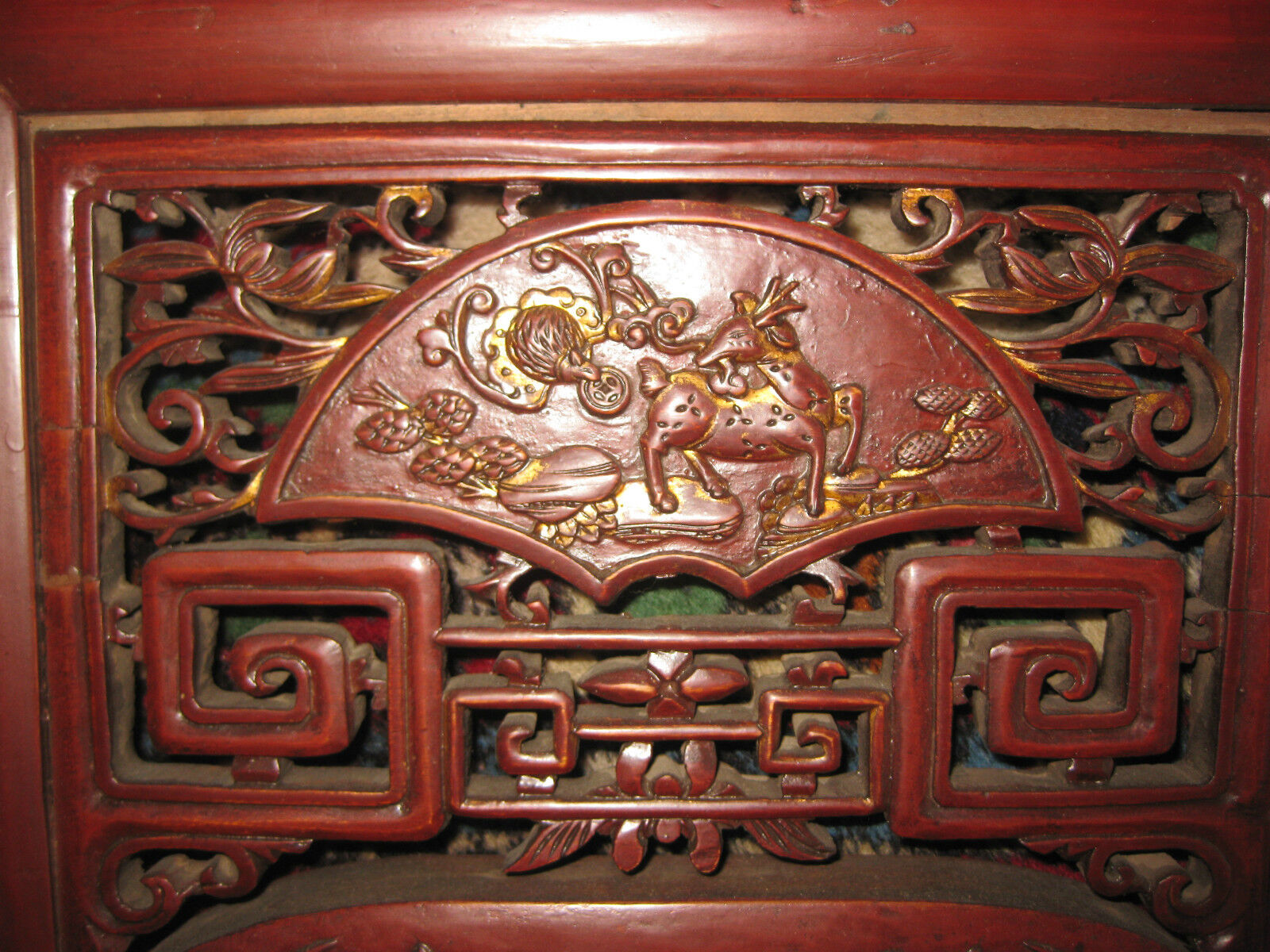 Chinese antique carved wood canope of opium or wedding  bed, Qing dynasty Без бренда - фотография #9
