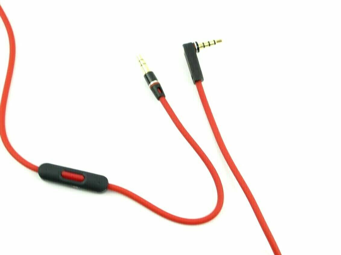 4X Audio Cable 3.5mm L Cord for Beats by Dr Dre Headphones Aux and Mic Red Beats by Dr. Dre Does Not Apply - фотография #3