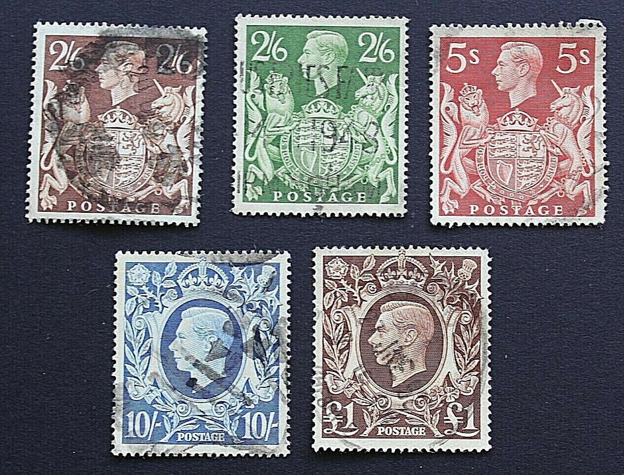 Great Britain  1939  5 Used Stamps Без бренда
