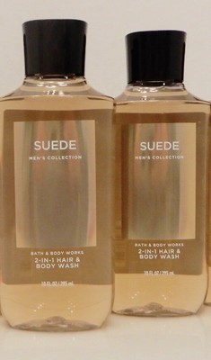 3 BATH & BODY WORKS SUEDE MEN'S COLLECTION 2 IN 1 HAIR & BODY WASH 10 oz NEW! Bath & Body Works ART03984 - фотография #4