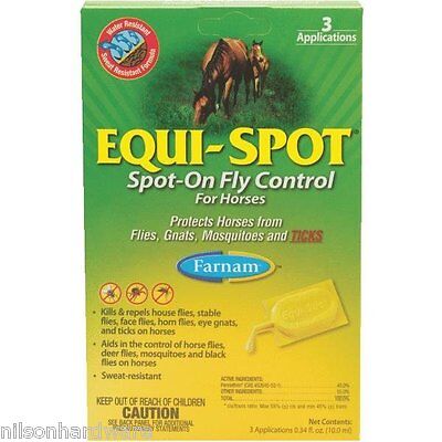 24 Pk Equi-Spot Spot-On Fly Repellent For Horses (3) 10 Ml Tubes/Pk 100506084   Farnam 100506084