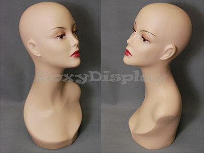 2PCS Female Mannequin Head Bust Wig Hat Jewelry Display #TinaF3 X2 Без бренда - фотография #2