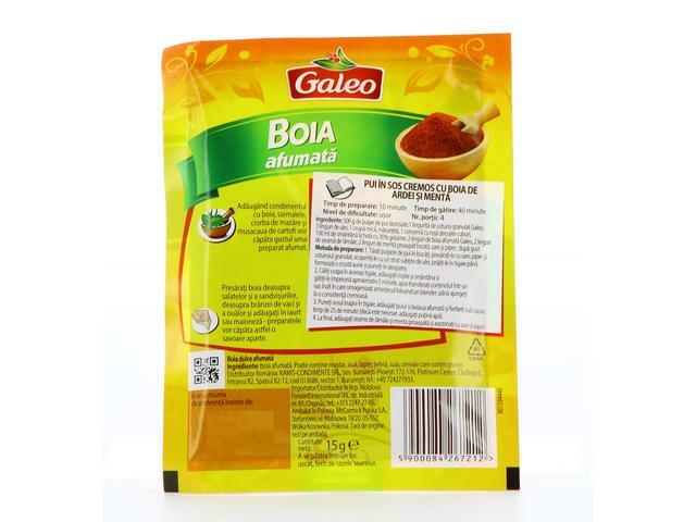 Romanian sweet paprika from smoked peppers GALEO, boia afumata dulce 3x15g Galeo - фотография #3