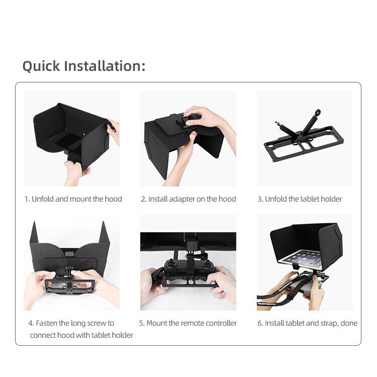 Tablet Holder Sun Hood Neck Strap + Remote Kit for Mavic Air 2 SunnyLife Does Not Apply - фотография #8