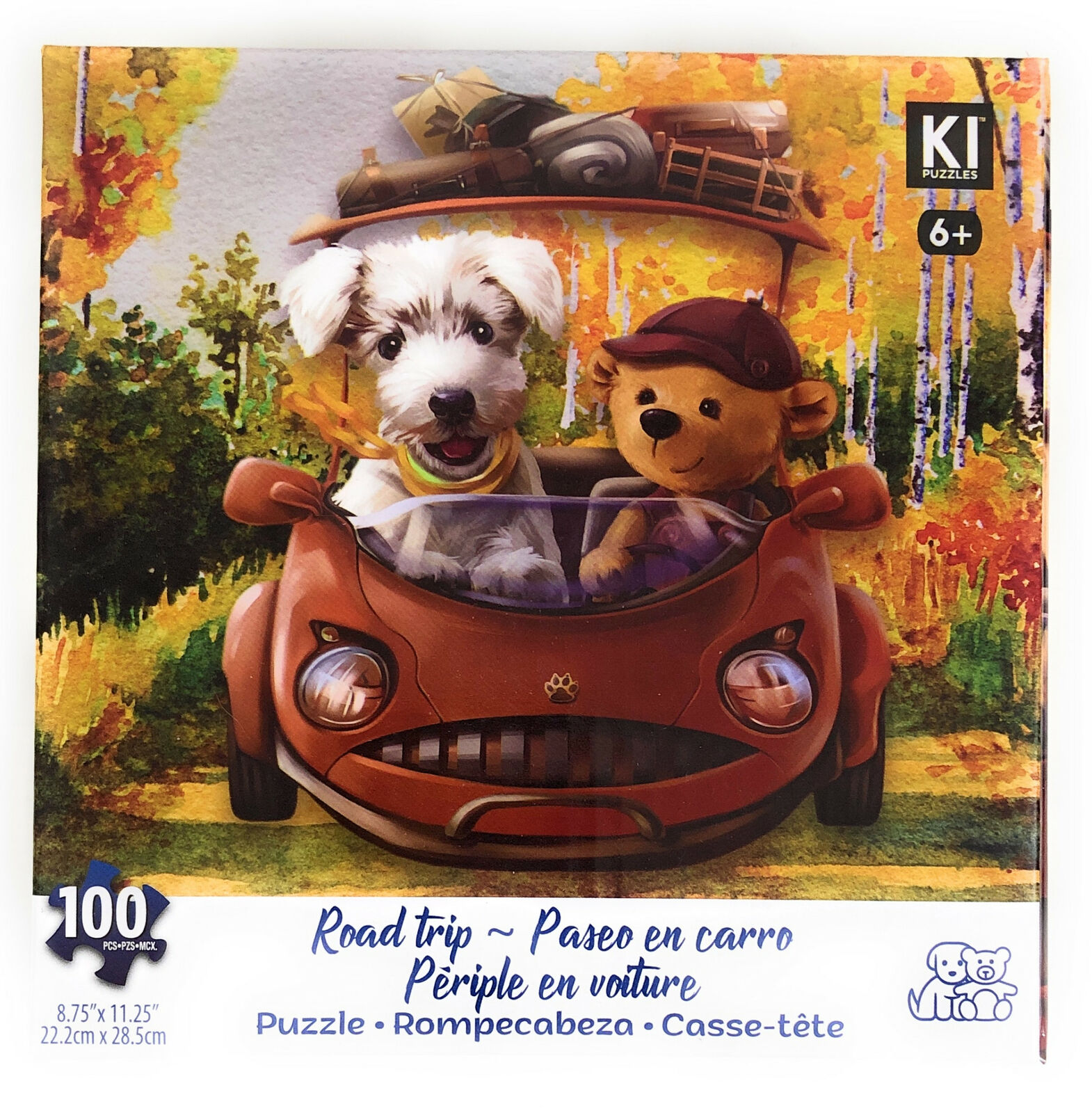 Lot 4 100 Piece Jigsaw Puzzles Kids Dogs Cats Puppies Kittens Mouse Easter Toys Karmin - фотография #4