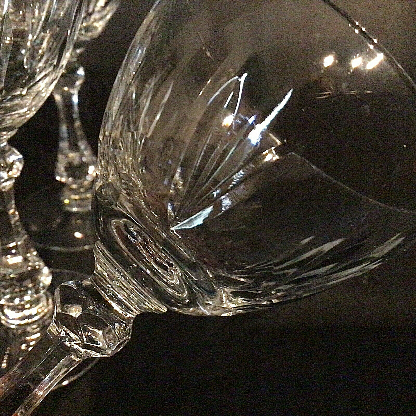 CAMBRIDGE WINE GLASSES EUCLID SET OF 5 RARE VINTAGE MID CENTURY MODERN CAMBRIDGE GLASS - фотография #9
