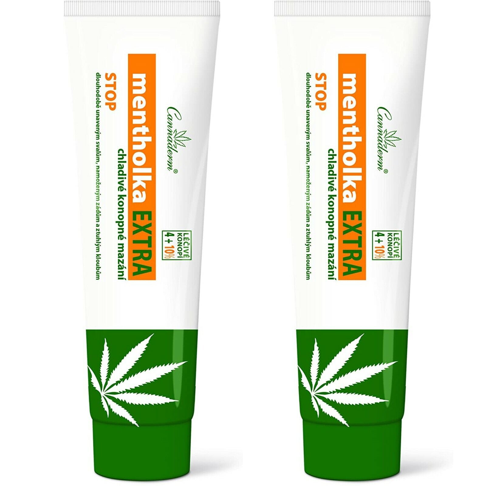 Mentholka Extra Cooling gel for muscle and joints Pain relief Fatigue spine x2 Cannaderm 8594059736475