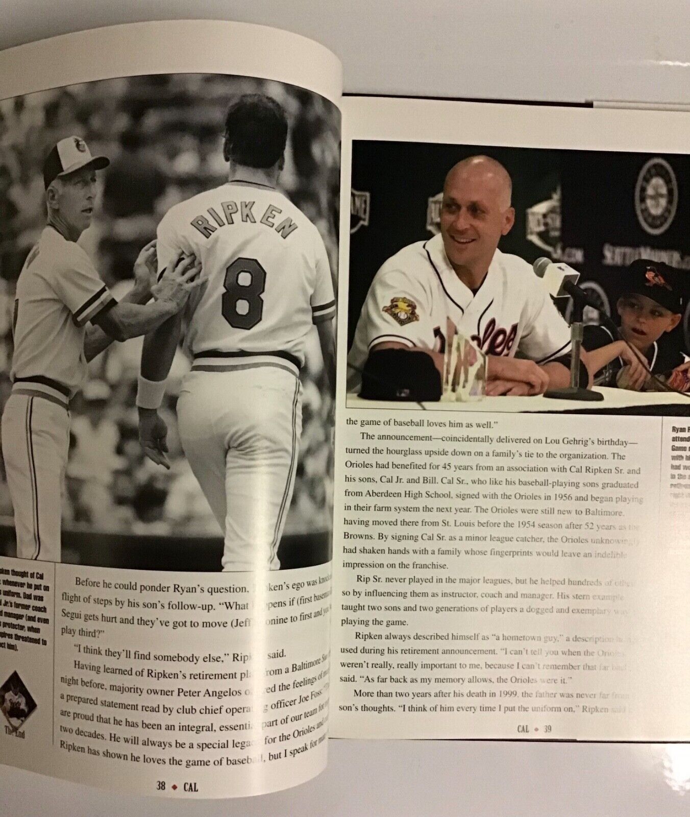 Cal Ripken, Jr-Celebrating The Career Of A Baseball Legend 2001 Hardcover  Без бренда - фотография #4