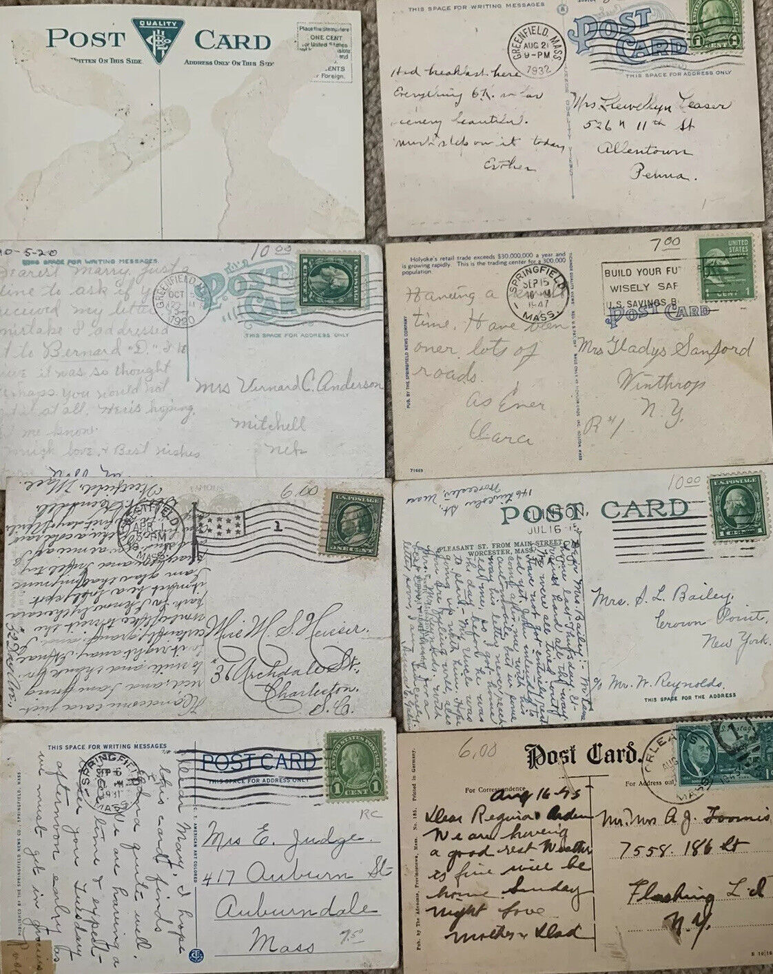 Used & Unused. Lot of 50+ USA Vintage Postcards,1900- 1950s.We ❤️ Our Customers! Без бренда - фотография #9