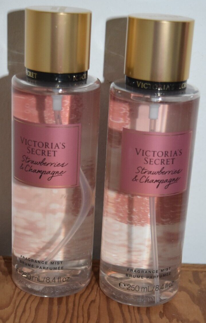 2 New Victoria's Secret Strawberries & Champagne Body Mist Lot Free Shipping VICTORIA'S SECRET 26546829 - фотография #7