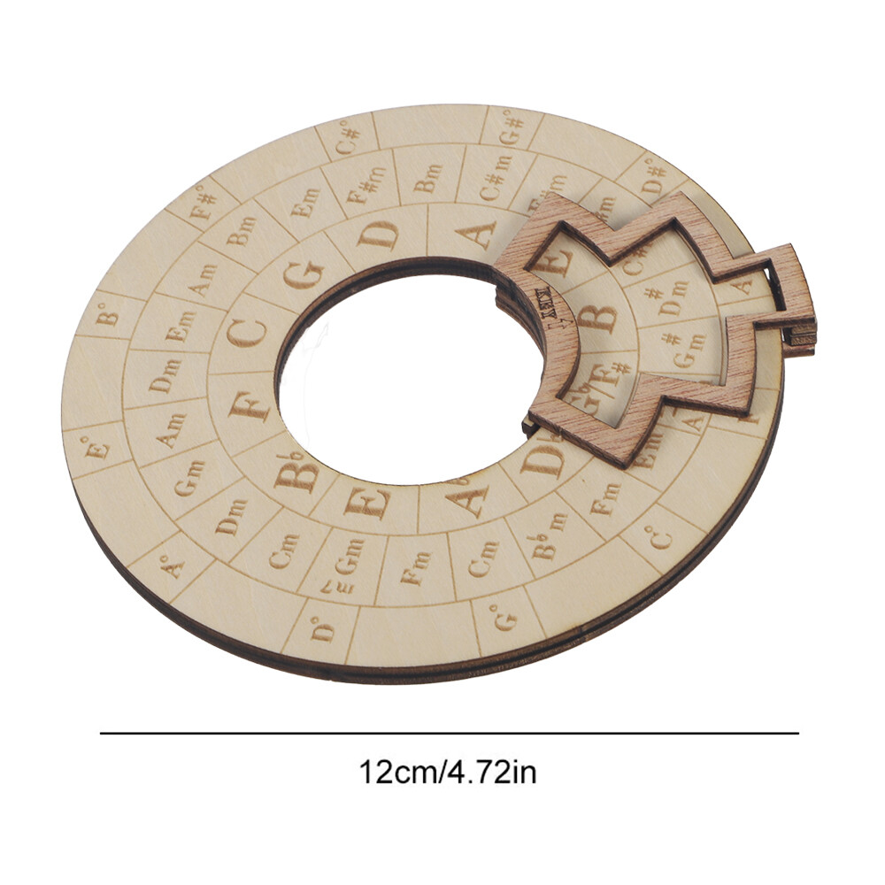 Wooden Melody Tool,Circular Wooden Wheel Musical Educational Tools 4.7*4.7*0.5" Unbranded Does Not Apply - фотография #7