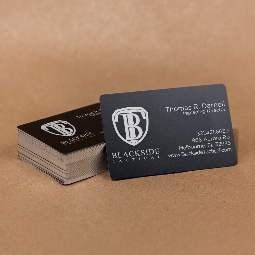 100 Black Anodized Aluminum Business Card Blanks Laser Engraving Sheet Metal  Malayan Products Does Not Apply