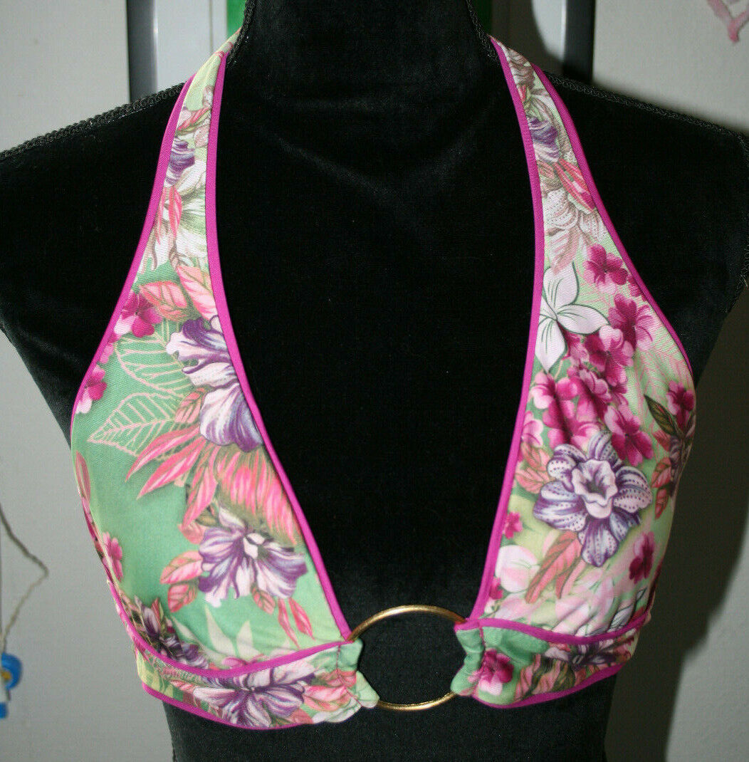 Reversible Bikini Bathing Suit Set, Floral or Pink or combo, 3 in 1 I think Victoria's Secret - фотография #2
